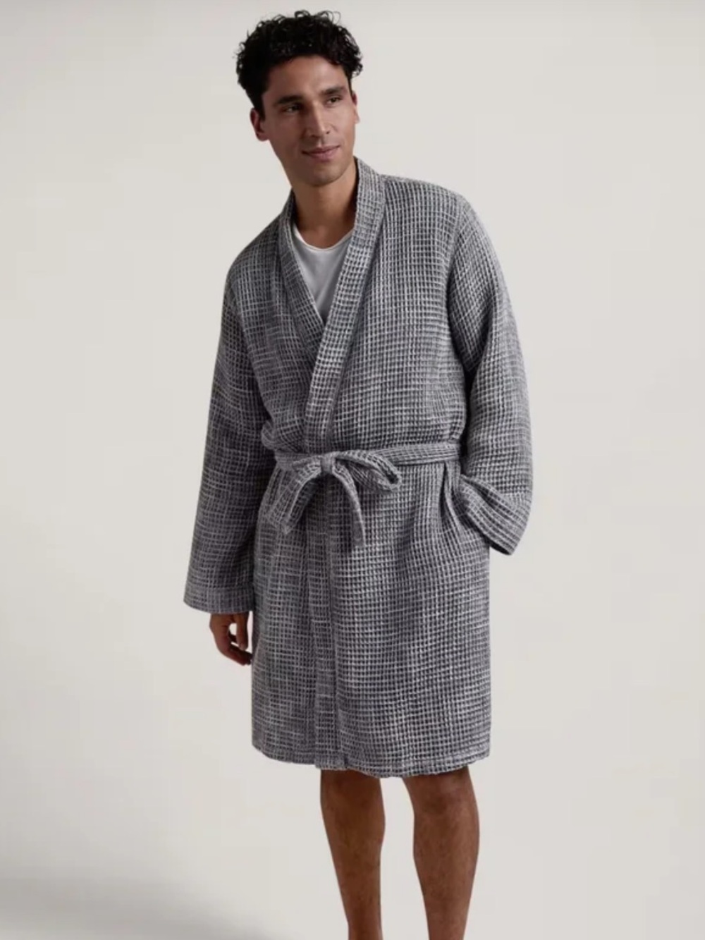 Parachute Gray Waffle Robe